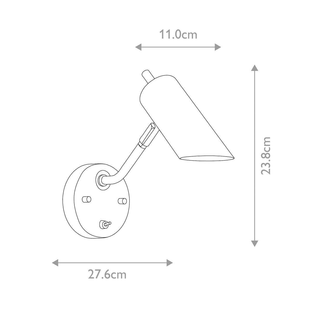 Бра с цилиндрическим плафоном и круглым основанием с выключателем Elstead Lighting в Воронеже