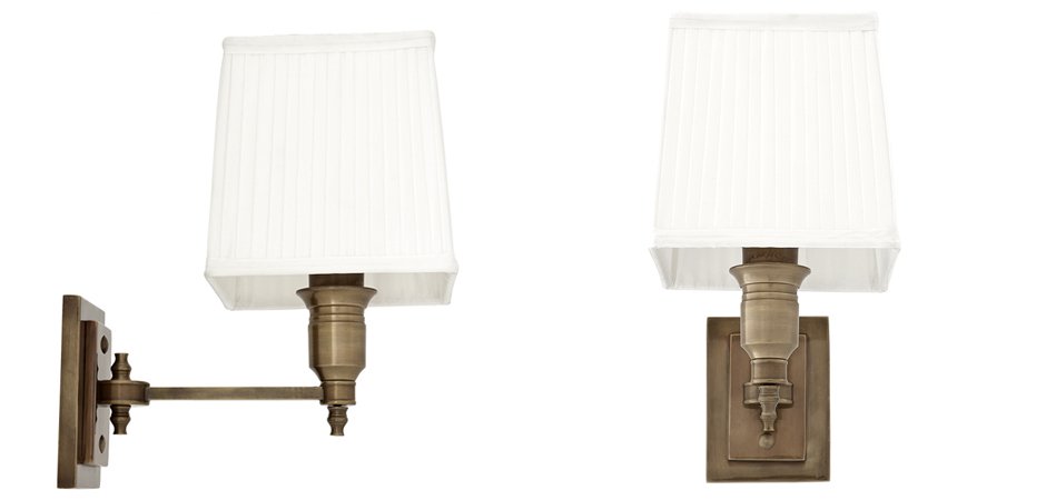Бра Wall Lamp Lexington Single Brass+White Бра Wall Lamp Lexington Single Brass+White - Loft-Concept в Воронеже
