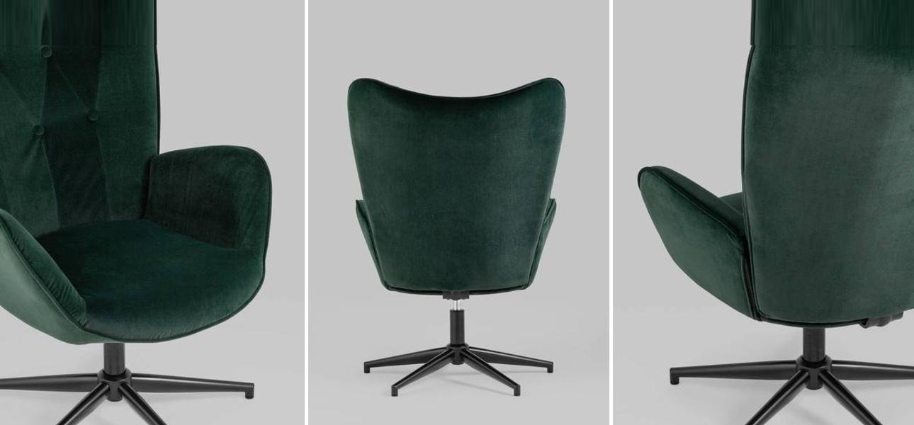 Кресло офисное Bacchus цвет изумрудный - фото №1