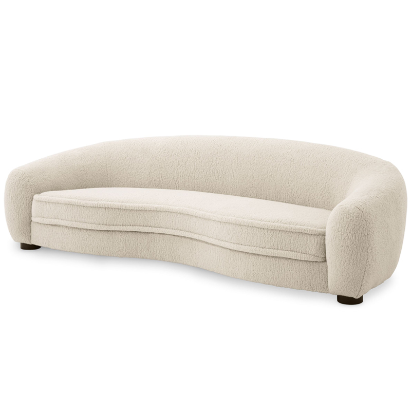 Диван Eichholtz Sofa Freud cream Кремовый Черный Диван Eichholtz Sofa Freud cream Кремовый Черный в Воронеже | Loft Concept