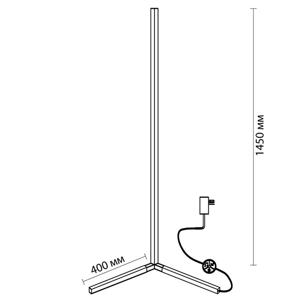 Торшер Trumpet Tube Black Angled в Воронеже