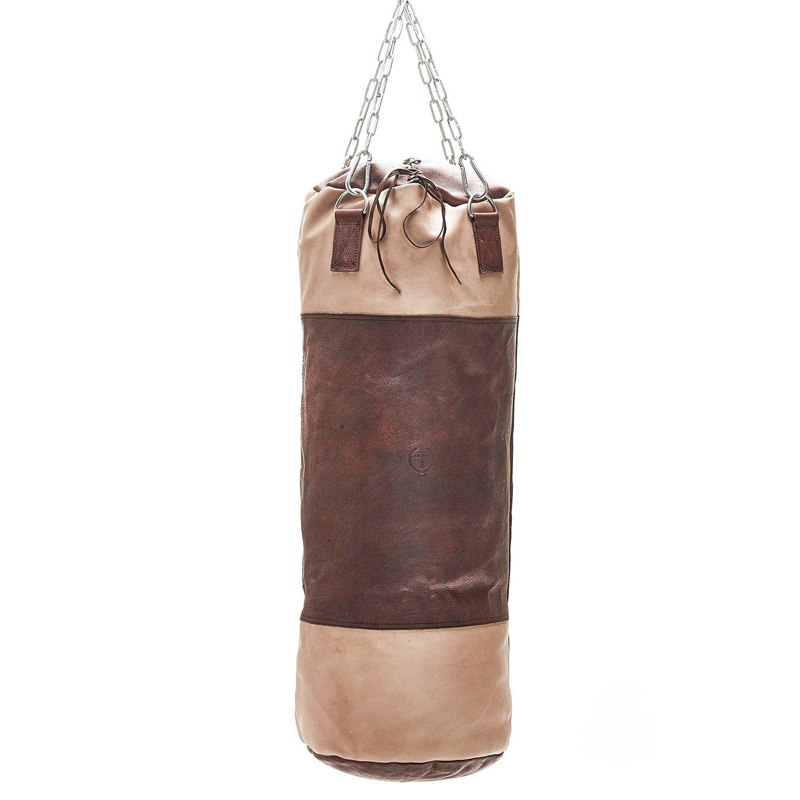 Боксерская груша BROWN LEATHER HEAVY PUNCHING BAG Коричневый Бежевый в Воронеже | Loft Concept 