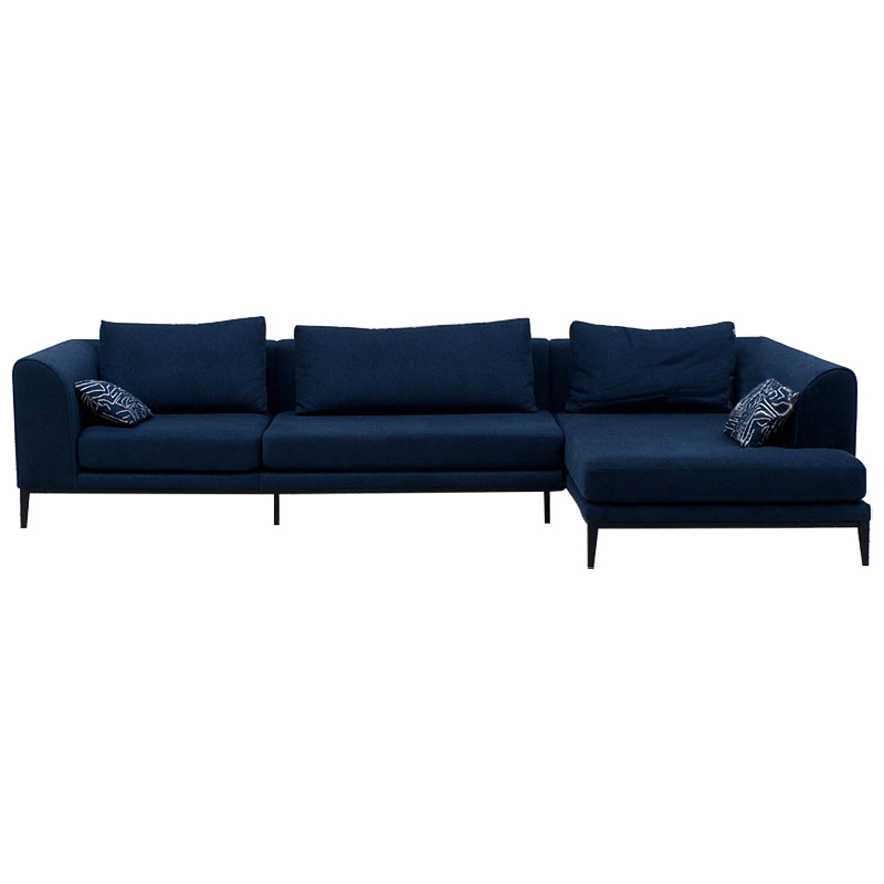 Угловой диван Ferguson Deep Blue Sofa Темно-синий в Воронеже | Loft Concept 