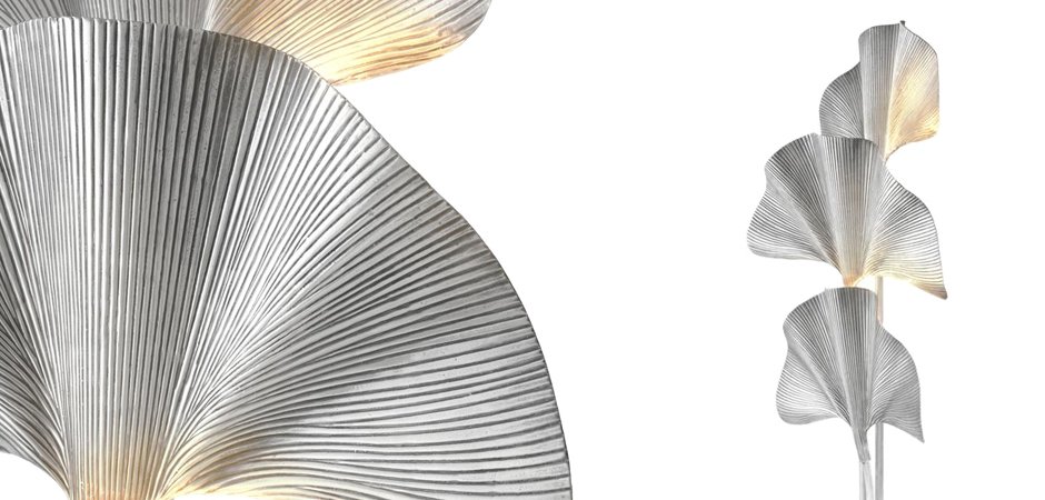 Торшер Eichholtz Floor Lamp Las Palmas Silver Торшер Eichholtz Floor Lamp Las Palmas Silver - Loft-Concept в Воронеже