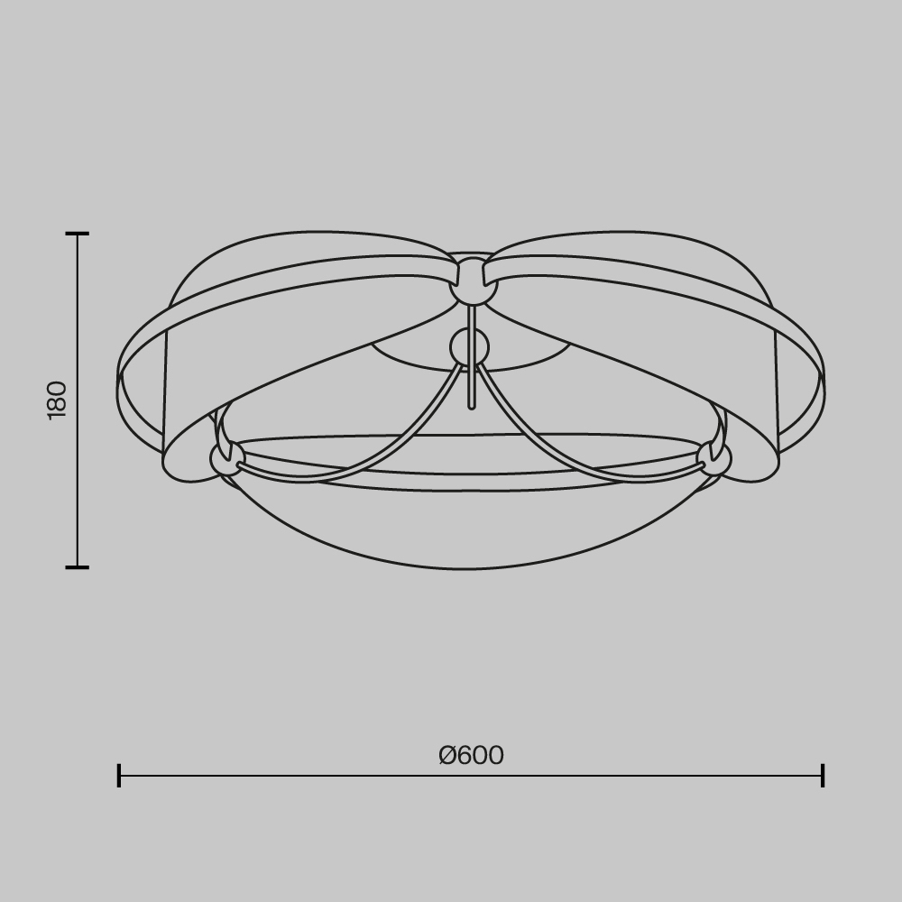 Потолочный светильник Breeze 3000К 45Вт в Воронеже
