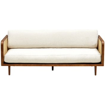 Диван Rattan Decor Sofa Ivory ivory ( слоновая кость ) Коричневый в Воронеже | Loft Concept 