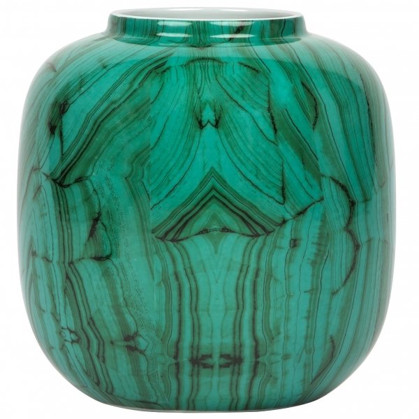 Ваза Malachite Vase Low Малахит в Воронеже | Loft Concept 