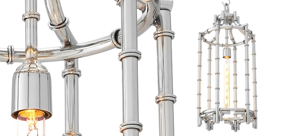 Люстра Eichholtz Lantern Vasco Steel - Loft-Concept в Воронеже