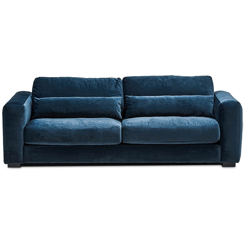 Диван Kleber Sofa blue Темно-синий Черный в Воронеже | Loft Concept 