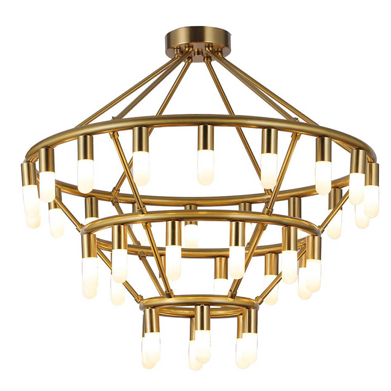 Люстра Maynor Candles Chandelier Латунь в Воронеже | Loft Concept 