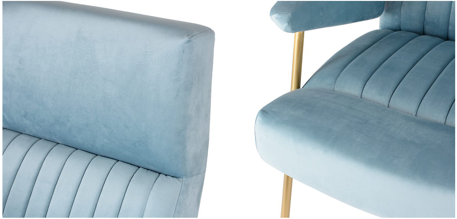 Кресло Solonar light blue - фото №1