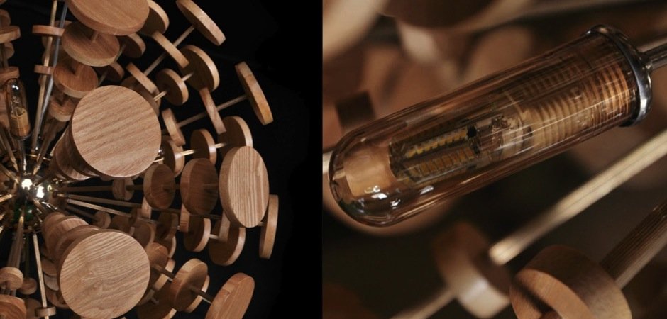 Люстра Wooden Glowworm Sphere Люстра Wooden Glowworm Sphere - Loft-Concept в Воронеже