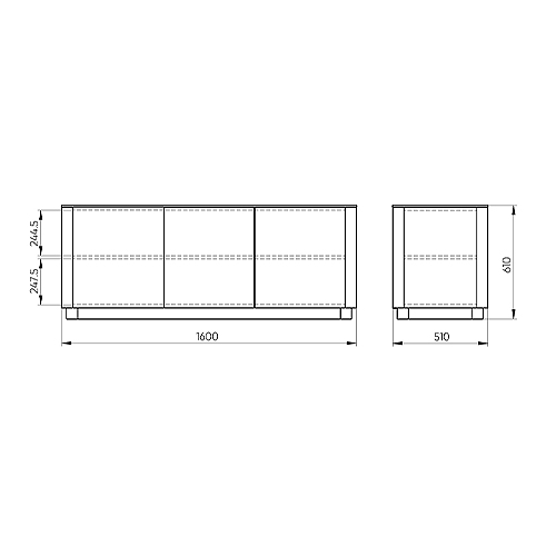 Тумба серо-бежевая с 3-мя дверцами Tammi  в Воронеже