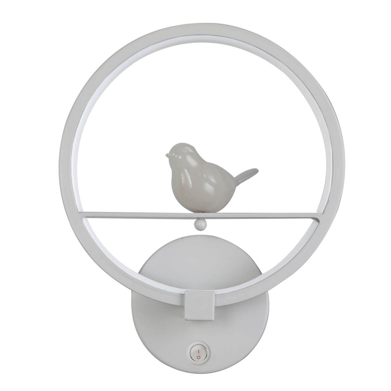 Бра Bird Ring Sconce white Белый в Воронеже | Loft Concept 