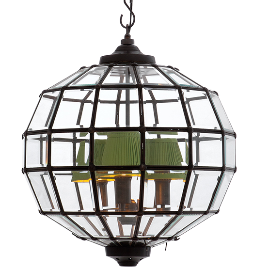 Люстра Lantern Luna Bronze S Темная бронза Прозрачный (Transparent) в Воронеже | Loft Concept 