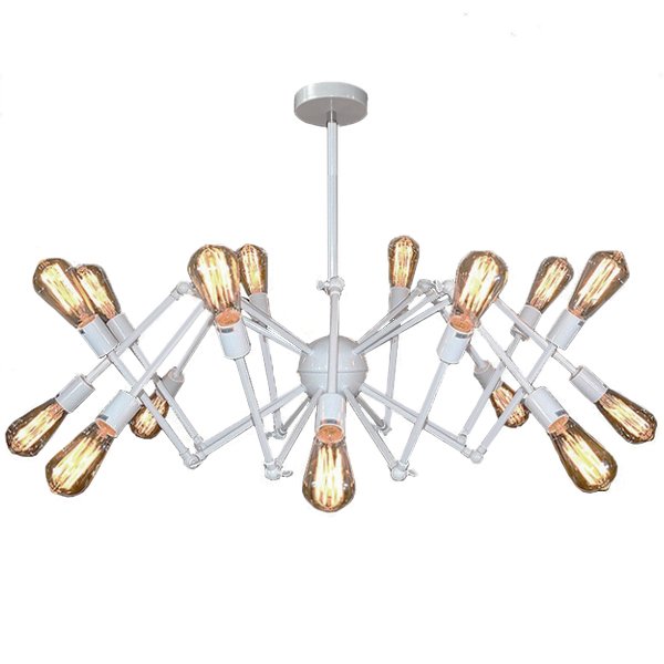 Cветильник Loft Sputnik Chandelier Spider White Белый в Воронеже | Loft Concept 