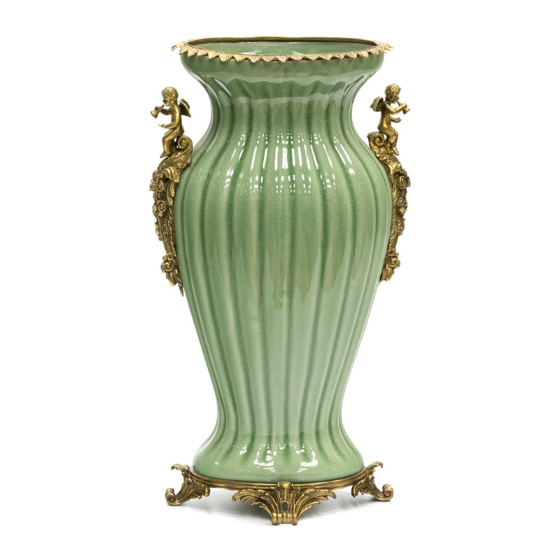 Ваза Bronze Angel Vase green Бронза Зеленый в Воронеже | Loft Concept 