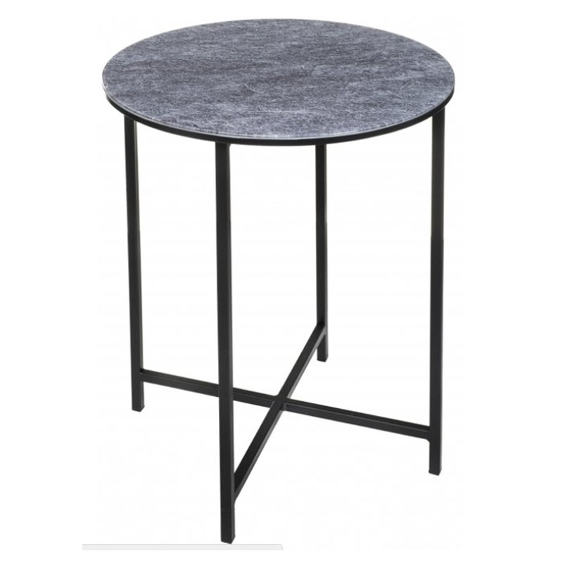 Приставной стол Zermatt Side Table round gray Серый (Gray) в Воронеже | Loft Concept 