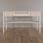 Дизайнерская Консоль с полкой и ящиком Primo Светлый дуб варинант исполнения - 1 | Loft Concept в Воронеже
