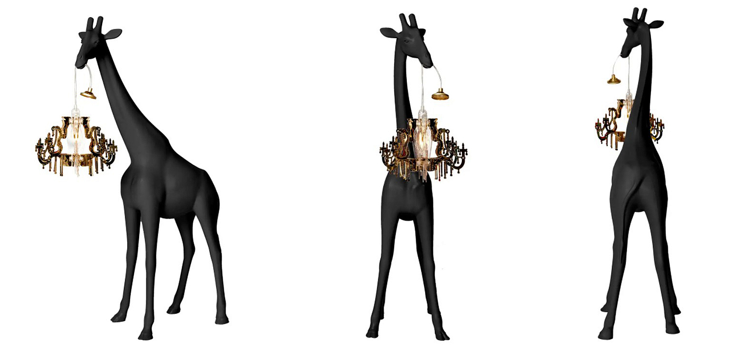 Настольная лампа черный жираф Black Giraffe Table Lamp Настольная лампа черный жираф Black Giraffe Table Lamp - Loft-Concept в Воронеже