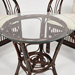 Комплект уличной мебели из ротанга Serenity Dark Brown варинант исполнения - 4 | Loft Concept в Воронеже