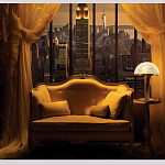 Настольная лампа c абажуром в форме купола из натурального камня  Heavenly Harmony варинант исполнения - 6 | Loft Concept в Воронеже