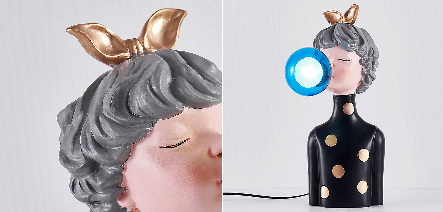 Настольная лампа Bubble Gum Table Lamp blue Настольная лампа Bubble Gum Table Lamp blue - Loft-Concept в Воронеже