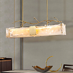 Люстра прямоугольная из фактурного стекла Chandelier Beam варинант исполнения - 6 | Loft Concept в Воронеже