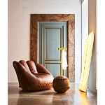 Дизайнерский кожаный пуф в виде бейсбольного мяча Poltronova Joe Ball Pouf варинант исполнения - 4 | Loft Concept в Воронеже