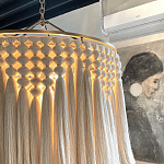 Люстра белая плетеная с кисточками Boho Tassel Chandelier варинант исполнения - 4 | Loft Concept в Воронеже
