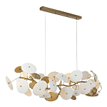 Люстра с белыми и золотистыми цветами G9 Dahlia Flowers Lamp варинант исполнения - 4 | Loft Concept в Воронеже