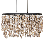 Люстра овальная с подвесками из устричных раковин Sea Ravens варинант исполнения - 3 | Loft Concept в Воронеже