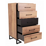 Комод с 5-ю ящиками в стиле лофт Urban Style Space варинант исполнения - 5 | Loft Concept в Воронеже