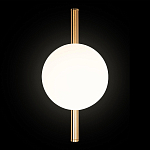 Бра с золотым основанием и белым плафоном в форме шара Bubble варинант исполнения - 5 | Loft Concept в Воронеже