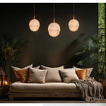 Подвесной светильник светодиодный с плафоном сферической формы Stone Helios варинант исполнения - 1 | Loft Concept в Воронеже