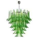 Люстра из семи ярусов зеленого стекла Independence варинант исполнения - 1 | Loft Concept в Воронеже