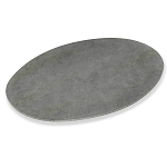 Стол обеденный с серой овальной столешницей из керамики на четырех деревянных ножках Gray Ceramics варинант исполнения - 2 | Loft Concept в Воронеже