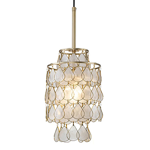 Подвесной светильник с декором из натуральной морской ракушки Iridescent Light