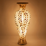 Торшер из перламутра в виде вазы Indonesian Vase варинант исполнения - 2 | Loft Concept в Воронеже