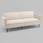 Диван современный вельветовый прямой Worcester Молочный варинант исполнения - 1 | Loft Concept в Воронеже