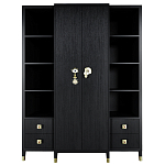 Большой шкаф с витриной Elsa Dreams Black варинант исполнения - 8 | Loft Concept в Воронеже