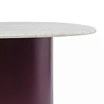 Журнальный столик овальный с мраморной столешницей Decor Showcase варинант исполнения - 3 | Loft Concept в Воронеже