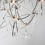 Люстра с каркасом из тонких металлических нитей и хрустальными подвесками Crystal Metal Threads Chandelier 60 варинант исполнения - 3 | Loft Concept в Воронеже