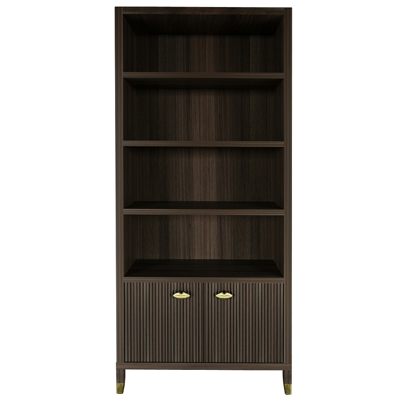 Книжный Стеллаж Elsa Dreams Walnut с задней стенкой Орех Золотой в Воронеже | Loft Concept 