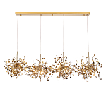 Люстра подвесная из четырех частей с металлическими круглыми элементами Terzani Argent варинант исполнения - 1 | Loft Concept в Воронеже