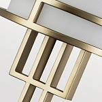 Бра с геометрическим каркасом и матовым белым цилиндрическим плафоном Feiss варинант исполнения - 3 | Loft Concept в Воронеже