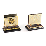 Настольный письменный набор из яшмы и долерита с декором Двуглавый орел Manager Organizer варинант исполнения - 4 | Loft Concept в Воронеже