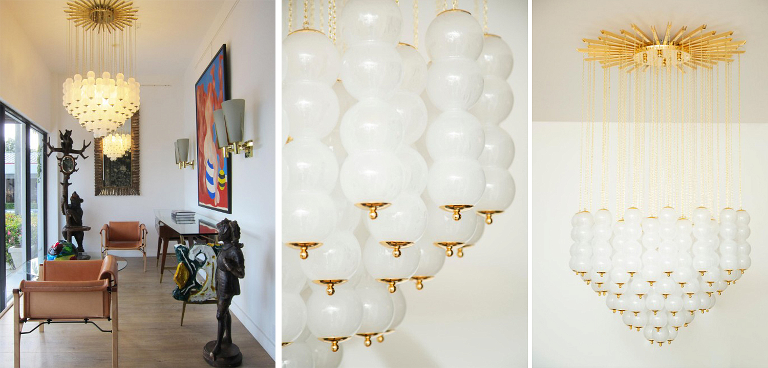 Дизайнерская Люстра Модерн середины ХХ века Flushmount Murano White Glass and Brass Ceiling Light Дизайнерская Люстра Модерн середины ХХ века Flushmount Murano White Glass and Brass Ceiling Light - Loft-Concept в Воронеже