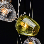 Люстра каскадная с 5-ю разноцветными стеклянными плафонами Kaleido варинант исполнения - 10 | Loft Concept в Воронеже