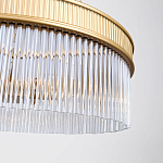 Люстра подвесная круглая со стеклянными трубками Nembus варинант исполнения - 4 | Loft Concept в Воронеже